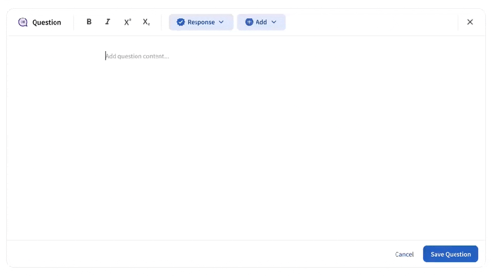 Question builder preview