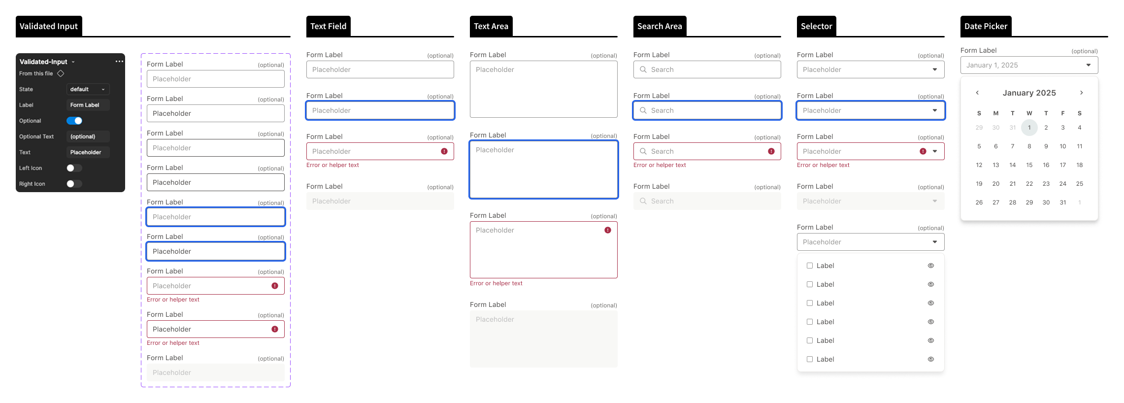 Component architecture — primitives, composites, and patterns